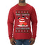 This Santa Loves going down, Funny dirty Humor, Ugly Christmas Sweater Mens Long Sleeve Shirt