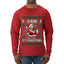 F-CAW-F IT'S CHRISTMAS, Ugly Christmas Sweater Mens Long Sleeve Shirt