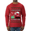 I Could Go Down All Night Long, Ugly Christmas Sweater Mens Long Sleeve Shirt
