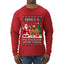 Here's A Big Package For You Santa Christmas Sweater, Ugly Christmas Sweater Mens Long Sleeve Shirt