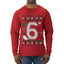Christmas 6 Meme, Ugly Christmas Sweater Unisex Mens Long Sleeve Shirt