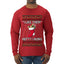 Hefty And Hung Christmas Sweater, Funny  Ugly Christmas Sweater  Mens Long Sleeve Shirt