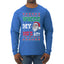 Where my Hos At Santa Funny Ugly Christmas Sweater Mens Long Sleeve Shirt