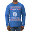 Under The Missle Toe Ugly Christmas Sweater Mens Long Sleeve Shirt