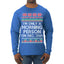 I'm Only A Morning Person on December 25th Ugly Christmas Sweater Mens Long Sleeve Shirt