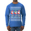 Holiday Spirits Drink Drank Drunk Snowmen Ugly Christmas Sweater Mens Long Sleeve Shirt