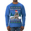 Does Someone Need a Hug? Cute Raccoon Ugly Christmas Sweater Mens Long Sleeve Shirt