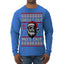 Snow's Out Hos Out | Funny Santa Claus Ugly Christmas Sweater Mens Long Sleeve Shirt