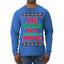 Die Hard is a Christmas Movie Classic, McClane Hans Nakatomi Plaza Xmas Party Holiday Movies Ugly Christmas Sweater Mens Long Sleeve Shirt