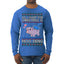 All I Want for Christmas is Moo Deng Cute Pygmy Hippo Ugly Christmas Sweater Mens Long Sleeve Shirt