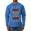 First Christmas With My Hot New Wife Classic Newlywed Ugly Christmas Sweater Mens Long Sleeve Shirt