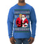 Santa's Favorite President Red Suit Trump Ugly Christmas Sweater Mens Long Sleeve Shirt