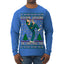 Rockin Around the Christmas Tree Raygun Viral Breakdancer Ugly Christmas Sweater Mens Long Sleeve Shirt