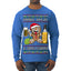 Arriba Abajo Al Centro Pa'Dentro Cheers to Health Salud Ugly Christmas Sweater Mens Long Sleeve Shirt