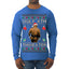 Ugly Ath Sweater Merry Chrithmith, Butt Viral Ugly Ass Boxing Fight Meme Ugly Christmas Sweater Mens Long Sleeve Shirt