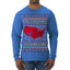 Trump 2024 Better Coverage than 5G Red Wave Landslide Ugly Christmas Sweater Mens Long Sleeve Shirt