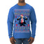 Maga La La La Funny Donald Trump Christmas Carol Song Ugly Christmas Sweater Mens Long Sleeve Shirt