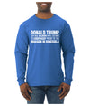 Viral Political Meme Shirt Sweater, Unisex Mens Long Sleeve Shirt