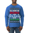 All I Want For Christmas Is Peace on Earth  Ugly Christmas Sweater Mens Long Sleeve Shirt