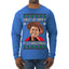 Shut Up Hippy It's Christmas Ugly Christmas Sweater Mens Long Sleeve Shirt