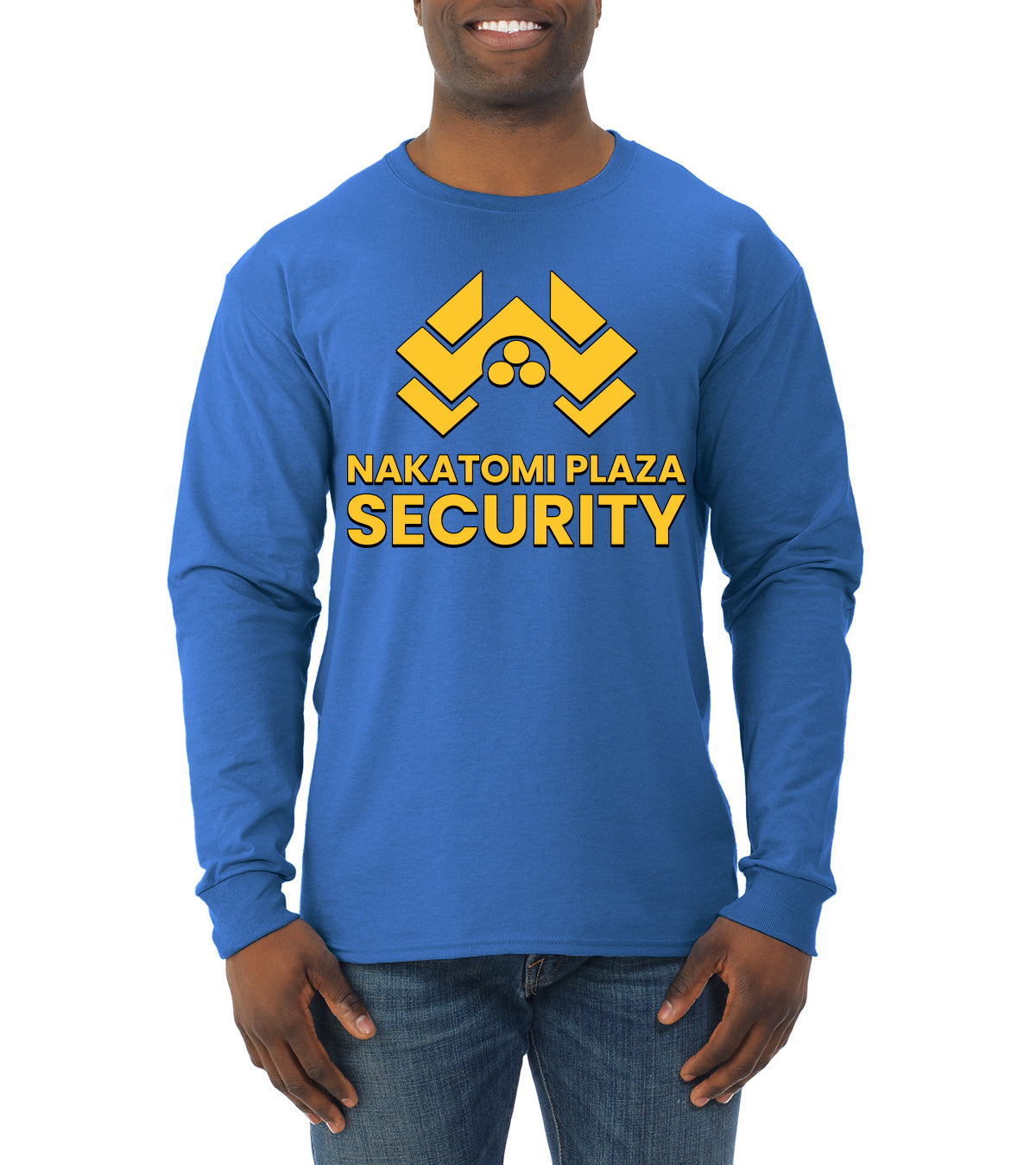 Nakatomi Plaza Security Movie Christmas Mens Long Sleeve Shirt