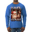 Santa Claus Bootleg Rap Music Style Ugly Christmas Sweater Mens Long Sleeve Shirt