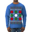 Deck the Halls with Bocce Balls, Funny Classic Italy Italian Sports Ugly Christmas Sweater Mens Long Sleeve Shirt