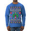 Nakatomi Corporation Christmas Party 1988 Plaza Logo, Classic Die Hard McClane 80s Xmas Movie Quote Ugly Christmas Sweater Mens Long Sleeve Shirt