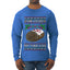 She Loves my Yule Log, Ugly Christmas Sweater Mens Long Sleeve Shirt
