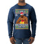 I Have A Big Package Meme Barry Wood Ugly Christmas Sweater Mens Long Sleeve Shirt