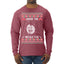 Under The Missle Toe Ugly Christmas Sweater Mens Long Sleeve Shirt