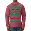Christmas Calories Don't Count Funny Family Holidays Ugly Christmas Sweater Mens Long Sleeve Shirt