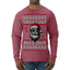 Snow's Out Hos Out | Funny Santa Claus Ugly Christmas Sweater Mens Long Sleeve Shirt