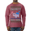 All I Want for Christmas is Moo Deng Cute Pygmy Hippo Ugly Christmas Sweater Mens Long Sleeve Shirt