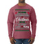 Serial Killer Docs or Christmas Movies Slaying Sleighing Ugly Christmas Sweater Mens Long Sleeve Shirt