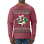 Out Here Looking Like a Snack Funny Cute Christmas Cookie Ugly Christmas Sweater Mens Long Sleeve Shirt