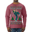 Rockin Around the Christmas Tree Raygun Viral Breakdancer Ugly Christmas Sweater Mens Long Sleeve Shirt