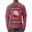 Ugly Ass Sweater Funny Santa Claus Butt Xmas Ugly Christmas Sweater Mens Long Sleeve Shirt