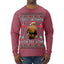 Merry Chrithmith Kith My Ath, Butt Viral Kiss My Ass Boxing Fight Meme Ugly Christmas Sweater Mens Long Sleeve Shirt