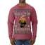 Ugly Ath Sweater Merry Chrithmith, Butt Viral Ugly Ass Boxing Fight Meme Ugly Christmas Sweater Mens Long Sleeve Shirt