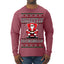 What Happens on Santa's Lap Stays on Santa's Lap, Funny Dirty X Rated Naughty Ugly Christmas Sweater Mens Long Sleeve Shirt
