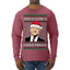 Treason's Greetings Biden President Humor Ugly Christmas Sweater Mens Long Sleeve Shirt