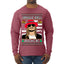 Jingle Bell Rock Kid Rapper Country Music Ugly Christmas Sweater Mens Long Sleeve Shirt