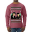 Escaped Bandits Classic Home Holiday Movie Ugly Christmas Sweater Mens Long Sleeve Shirt