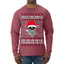 Valhalla Deck The Halls With Skulls & Bodies Ugly Christmas Sweater Mens Long Sleeve Shirt
