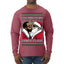 I Saw Diddy Kissing Santa Claus Funny Viral Music Meme Ugly Christmas Sweater Mens Long Sleeve Shirt