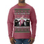 I'll Be Home for Christmas Pink Suit | Funny Santa Clause President Donald Trump Ugly Christmas Sweater Mens Long Sleeve Shirt