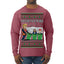 Tis the Season to Take Out the Garbage President Trump Ugly Christmas Sweater Mens Long Sleeve Shirt