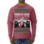 Daddy's Home Pink Suit, I'll Be Home for Christmas | Funny Santa Clause President Donald Trump Ugly Christmas Sweater Mens Long Sleeve Shirt