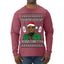 You Better Watch Out, the Diddler's Coming to Town, Funny Santa P Diddy Diddler Funny Party Viral Music Baby Oil Meme Ugly Christmas Sweater Mens Long Sleeve Shirt